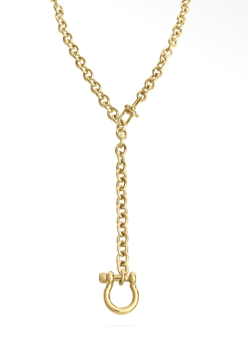 Horse Shoe Y Chain