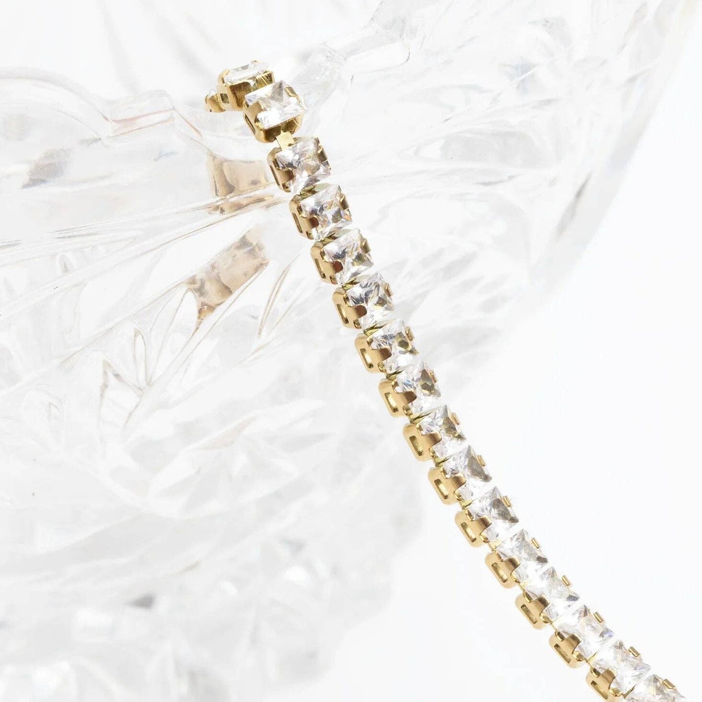 Emerald Tennis Chain Bracelet