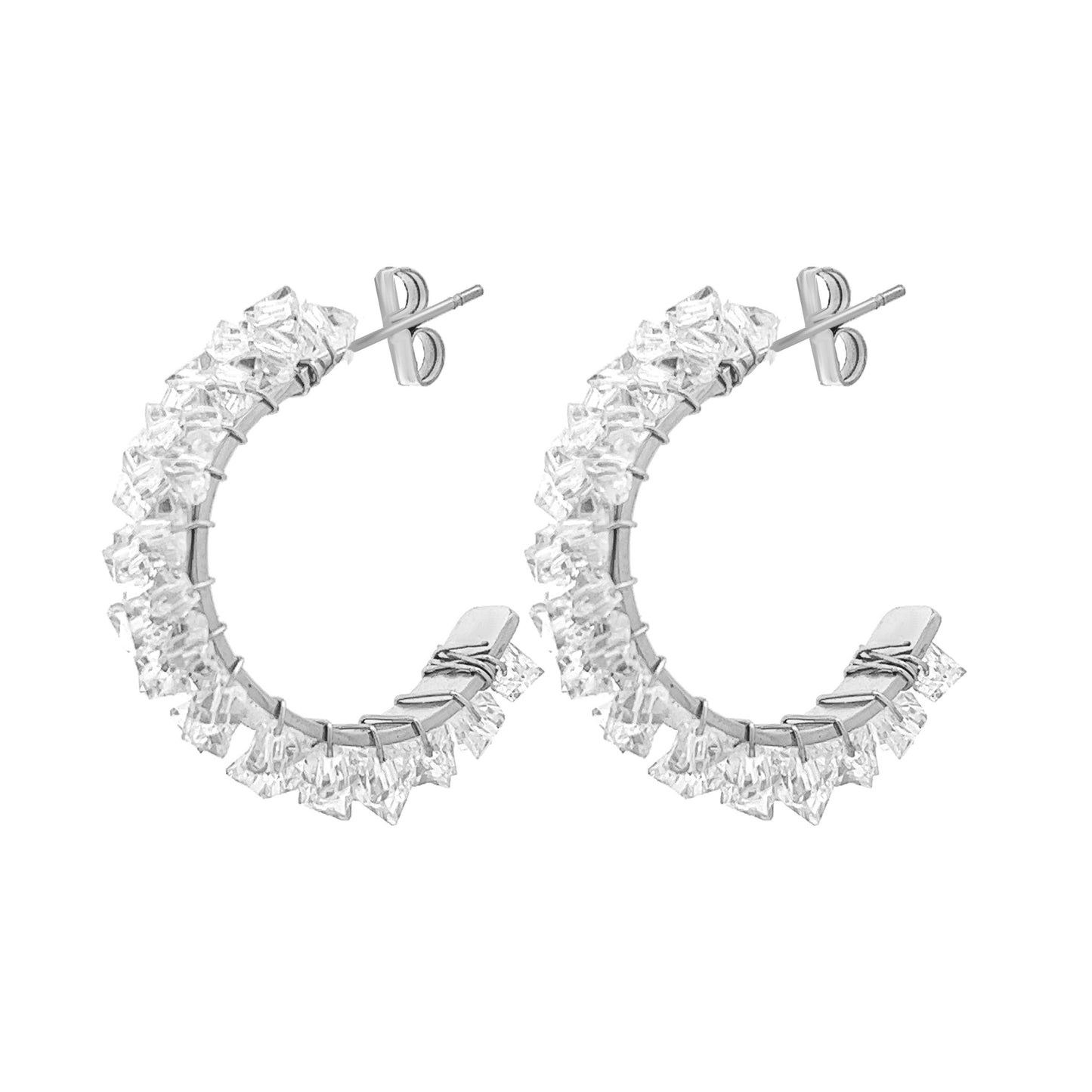 Crystal Hoops