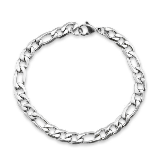 Stainless Steel Figaro Chain Bracelet / Anklet