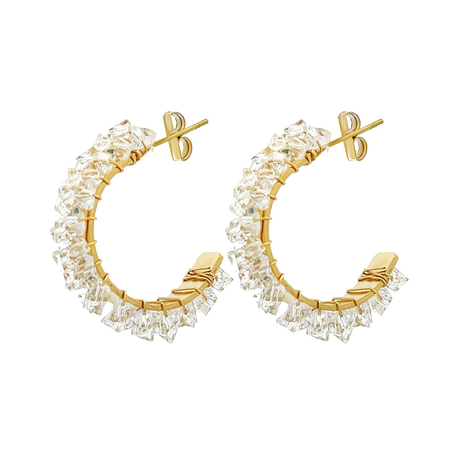 Crystal Hoops