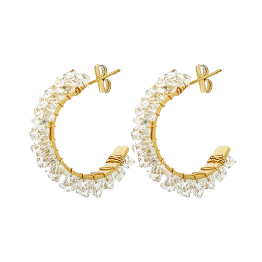 Crystal Hoops