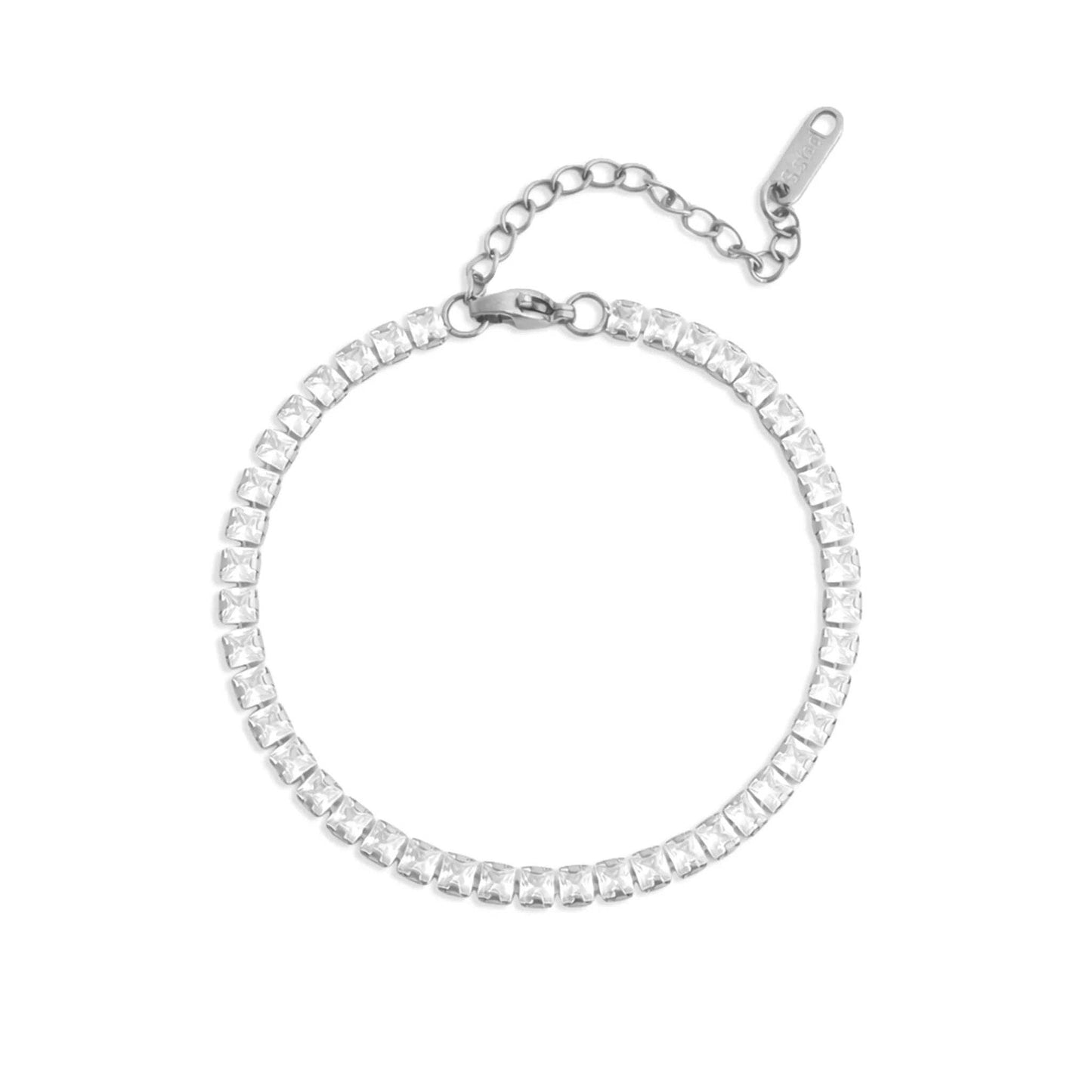 Emerald Tennis Chain Bracelet