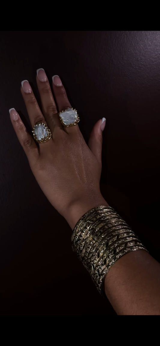 Pearl Nugget Ring