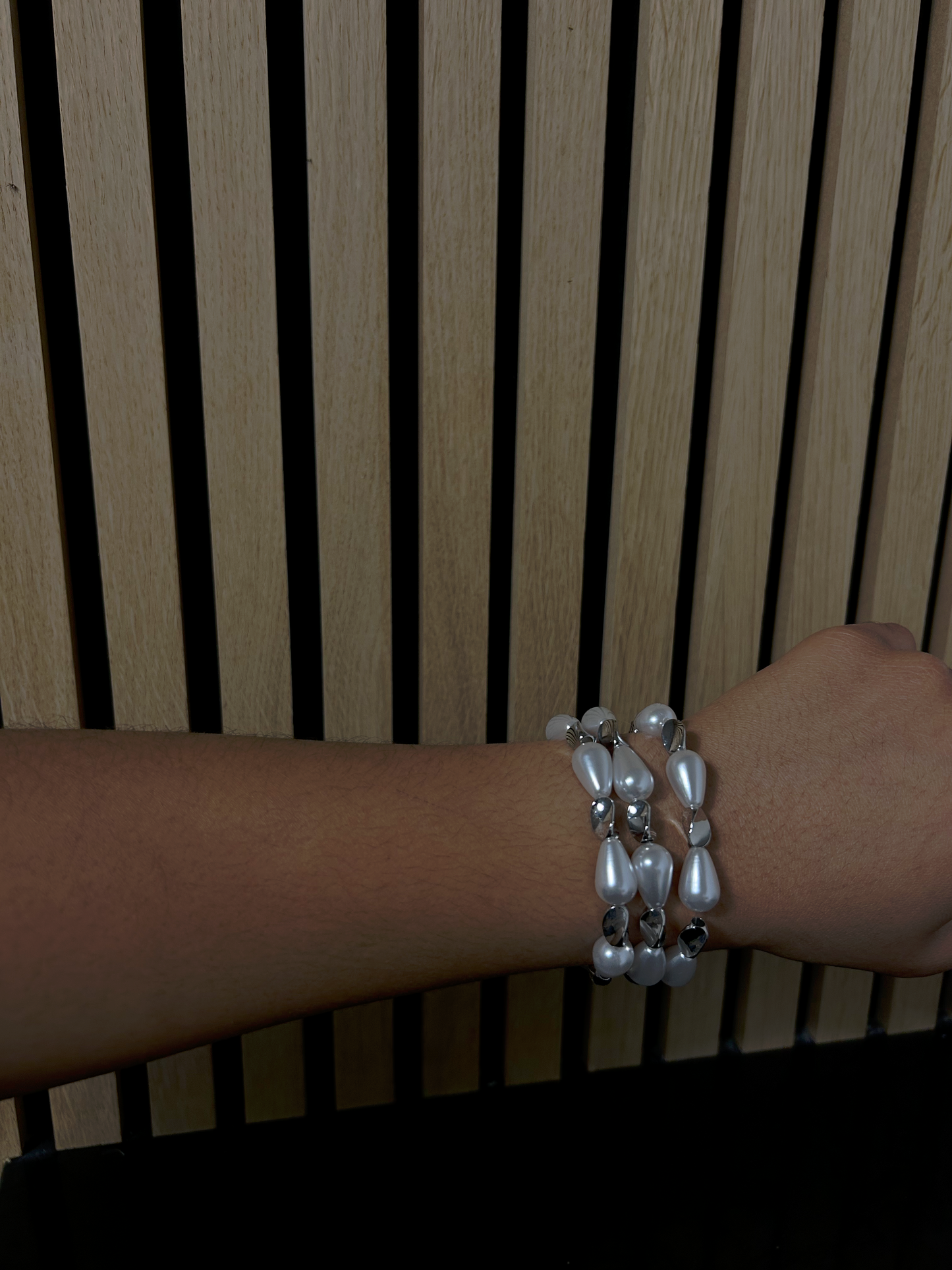Abstract Pearl Bracelet