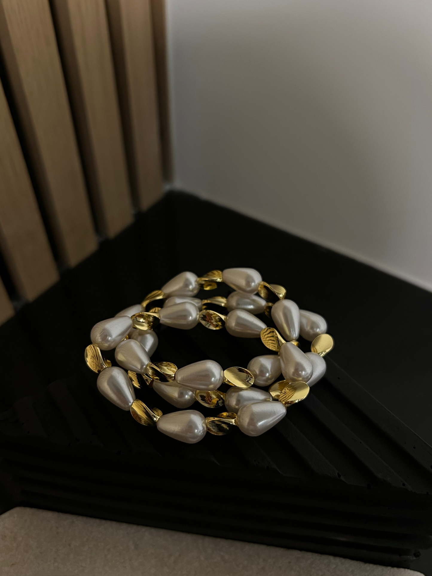 Abstract Pearl Bracelet