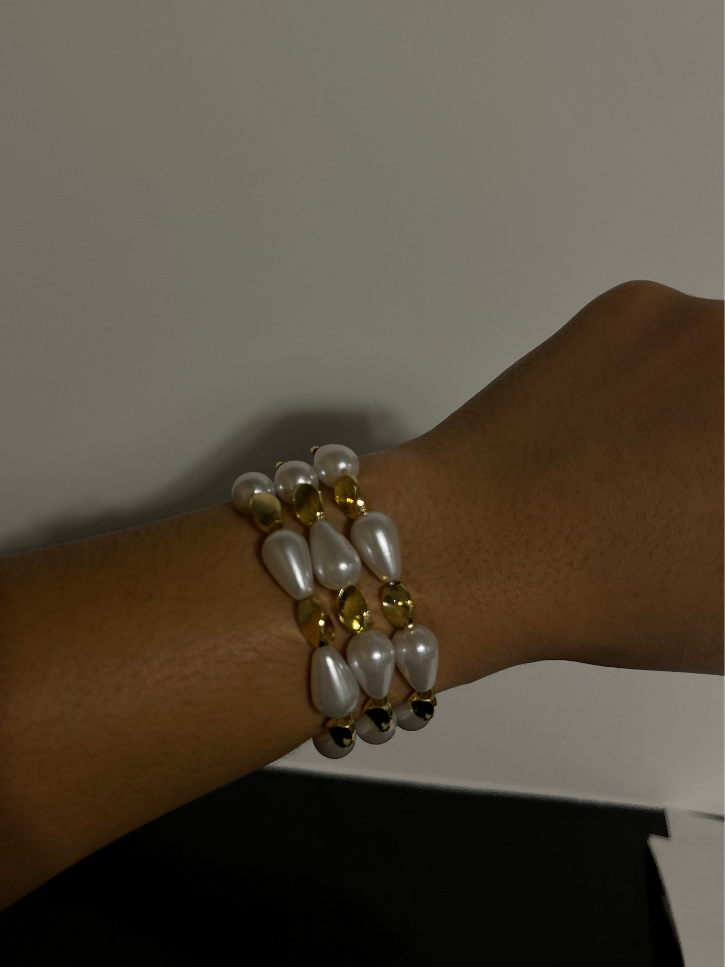 Abstract Pearl Bracelet