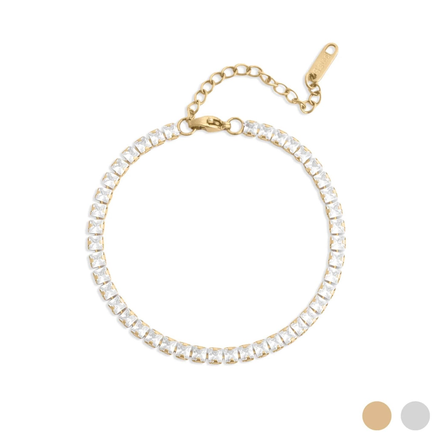 Emerald Tennis Chain Bracelet